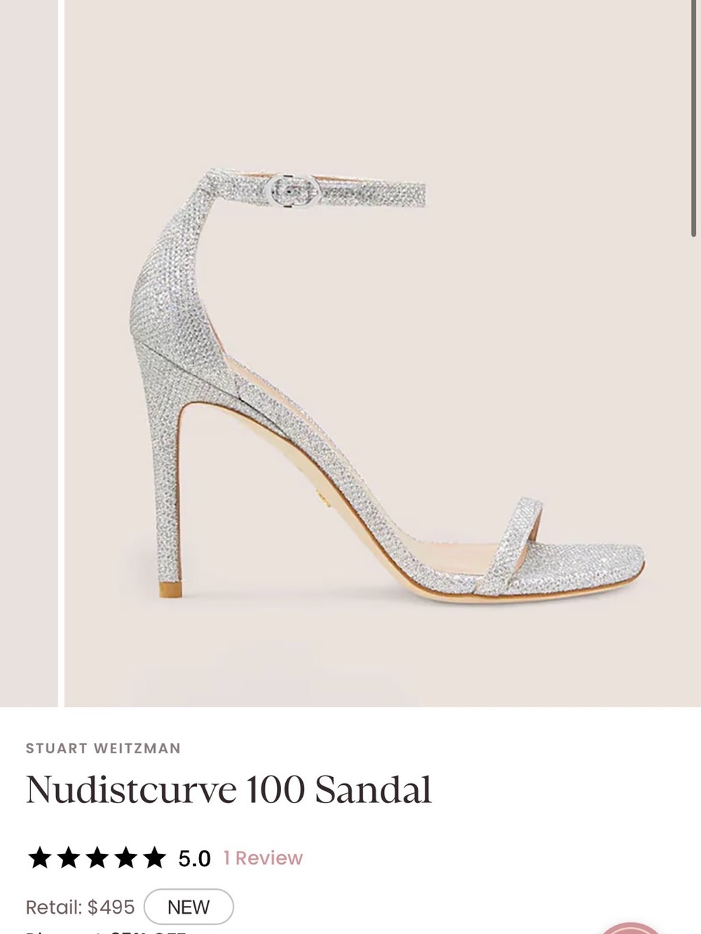 STUART WEITZMAN Nudistcurve 100 heels